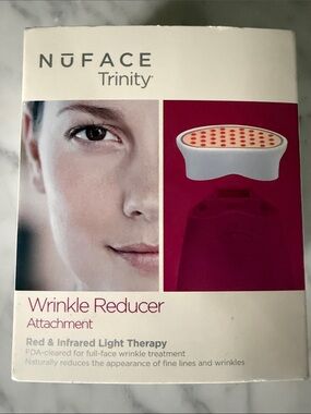 NuFace Trinity Wrinkle Reducer Attachment – White with Pink Accent